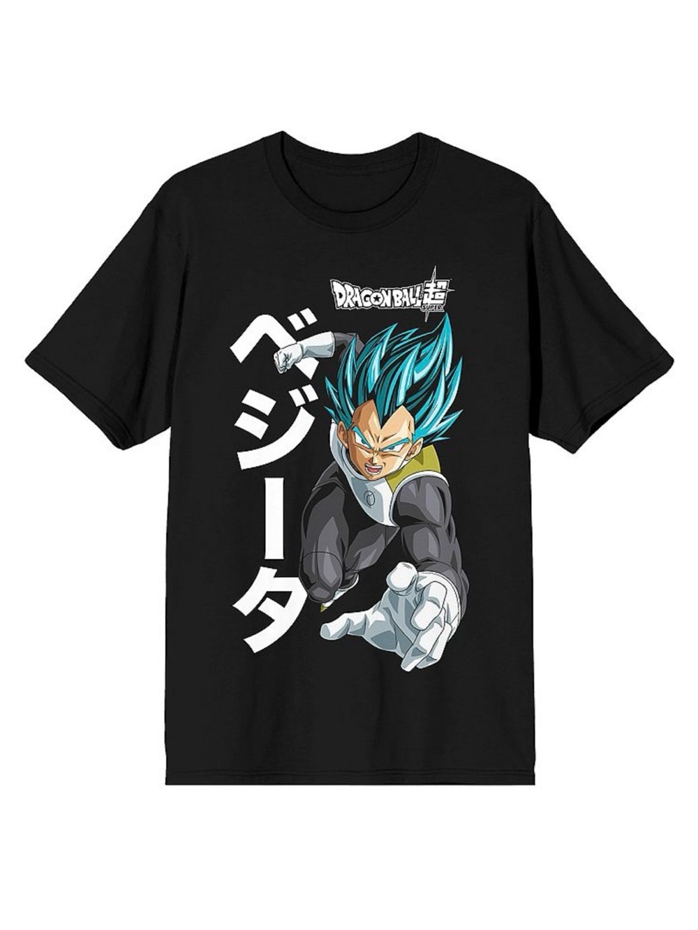 Men’s Dragon Ball Super Salyan Anime T-Shirt Black Crew Neck Size 3XL New